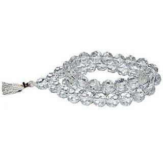 CEYLONMINE-Clear White Quartz Jaap Mala For Pooja and Astrology Certified (108+1 Beads) CEYLONMINE-Clear White Quartz Jaap Mala For Pooja and Astrology Certified (108+1 Beads)