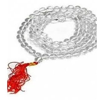 CEYLONMINE-Quartz mala Natural Clear White Quartz Japa Mala with 108 Prayer Beads CEYLONMINE-Quartz mala Natural Clear White Quartz Japa Mala with 108 Prayer Beads