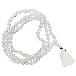 CEYLONMINE-Clear White Quartz Jaap Mala For Pooja and Astrology Certified (108+1 Beads) CEYLONMINE-Clear White Quartz Jaap Mala For Pooja and Astrology Certified (108+1 Beads)