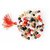 CEYLONMINE-Malticolor Quartz 108+1 Beads Jaap Mala for Pooja and Astrology Certified