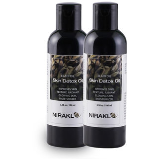 Skin Detox Oil Value Pack  Nirakle Eladi Oil (Pack of 2) (100 ml x 2)