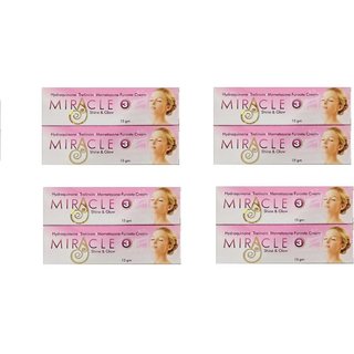                       Miracle Shine And Glow Cream (Pack of 4 pcs.) 15 gm each                                              