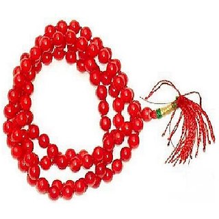                       CEYLONMINE-Red Quartz Gemstone Beads Mala for Men and Women (Buy 2 Get 1)                                              