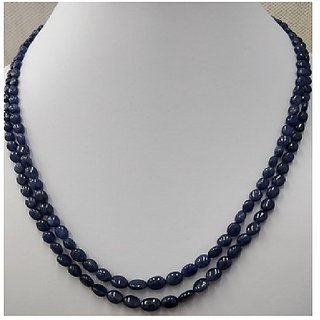                       CEYLONMINE-Natural Blue Quartz Stone Mala 108+1 Beads Mala Lab Certified (Buy 2 Get 1)                                              