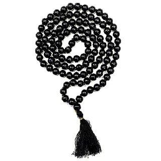                       CEYLONMINE-Black Quartz Jap Mala 108 Beads for Meditation and Pooja (Buy 2 Get 1)                                              