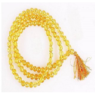 CEYLONMINE-Yellow Quartz Mala Crystal Stone Mala 108 Bead Jaap Mala (Buy 2 Get 1) CEYLONMINE-Yellow Quartz Mala Crystal Stone Mala 108 Bead Jaap Mala (Buy 2 Get 1)