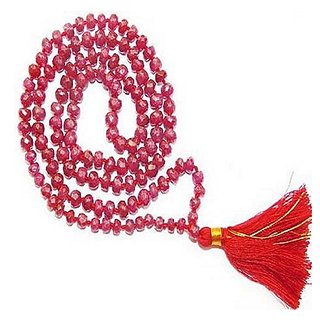                       CEYLONMINE-Pink Quartz Jaap Mala For Pooja and Astrology Certified (108+1 Beads) (Buy 2 Get 1)                                              