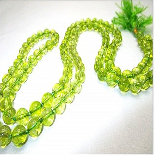                       CEYLONMINE-Natural Green Quartz Mala Crystal Stone Faceted  Cut 108 Beads Jap Mala (Buy 2 Get 1)                                              