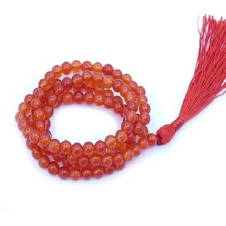                       CEYLONMINE-Brown Quartz Mala  Natural Crystal Stone Beads Mala for Unisex (Buy 2 Get 1)                                              