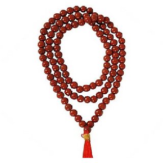                       CEYLONMINE-Brown Quartz Prayer Japa Mala 108 + 1 Prayer A+ Beads Meditation (Buy 2 Get 1)                                              