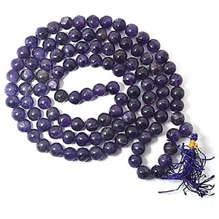 CEYLONMINE-Voilet Quartz Mala Crystal Stone Mala 108 Bead Jaap Mala (Buy 2 Get 1) CEYLONMINE-Voilet Quartz Mala Crystal Stone Mala 108 Bead Jaap Mala (Buy 2 Get 1)