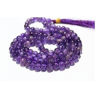                       JAIPUR GEMSTONE-Natural Jamuniya Quartz Mala Crystal Stone Faceted Cut 108 Beads Jap Mala                                              