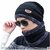 Winter Woolen Unisex Fur Fleece Lined Stylish Beanie Knitted Cap with Neck Warmer for Men and Women (Multi Color)