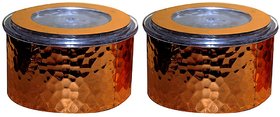 Copper Design Plastic Dry Fruit Container 1 Box 100 Air -Tight for Snacks/Dry Fruit / Set of 1 (Copper Color)