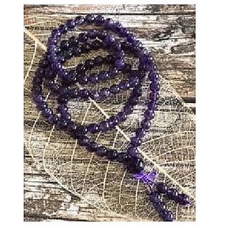 CEYLONMINE-Voilet Quartz Mala Crystal Stone Mala 108 Bead Jaap Mala for Men and Women CEYLONMINE-Voilet Quartz Mala Crystal Stone Mala 108 Bead Jaap Mala for Men and Women