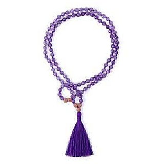 CEYLONMINE-Voilet Quartz Japa Mala Gemstone 108+1Beads Mala for Wealth, Prosperity, Mental Piece CEYLONMINE-Voilet Quartz Japa Mala Gemstone 108+1Beads Mala for Wealth, Prosperity, Mental Piece