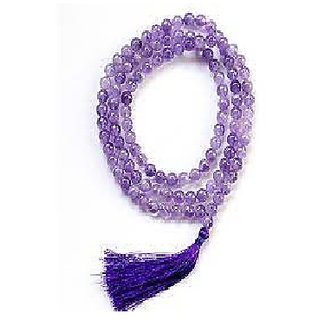 CEYLONMINE-Natural Purple Quartz Stone Mala 108+1 Beads Mala Lab Certified for Unisex CEYLONMINE-Natural Purple Quartz Stone Mala 108+1 Beads Mala Lab Certified for Unisex