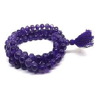 CEYLONMINE-Voilet Quartz Jap Mala 108 Beads for Meditation and Pooja CEYLONMINE-Voilet Quartz Jap Mala 108 Beads for Meditation and Pooja