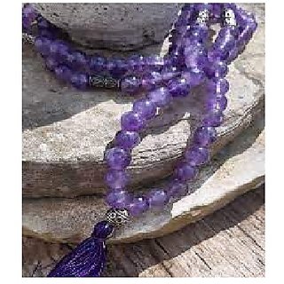 CEYLONMINE-Voilet Quartz Japa Mala Gemstone 108+1 Beads Mala for Wealth, Prosperity, Mental Piece CEYLONMINE-Voilet Quartz Japa Mala Gemstone 108+1 Beads Mala for Wealth, Prosperity, Mental Piece