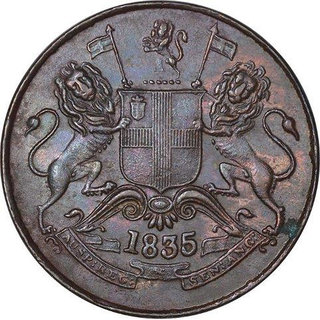                       half anna  1835                                              