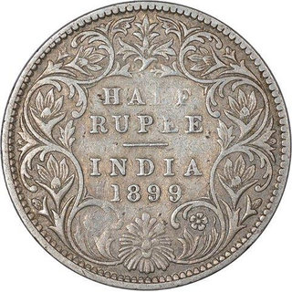 half rupees 1899