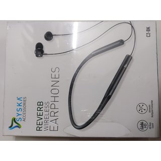 Buy Syska Reverb Wireless HD Bass sound Neckband Online 999