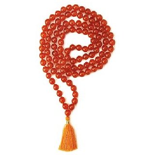 JAIPUR GEMSTONE-Brown Quartz Japa Mala Gemstone Positive Effect Vastu for Unisex JAIPUR GEMSTONE-Brown Quartz Japa Mala Gemstone Positive Effect Vastu for Unisex