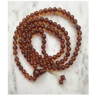 JAIPUR GEMSTONE-Quartz mala Natural Brown Quartz Japa Mala with 108 Prayer Beads for Unisex JAIPUR GEMSTONE-Quartz mala Natural Brown Quartz Japa Mala with 108 Prayer Beads for Unisex