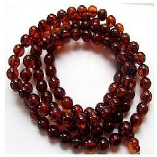                       JAIPUR GEMSTONE-Natural Brown Quartz Mala Crystal Stone Faceted Cut 108 Beads Jap Mala                                              
