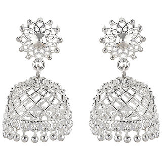 Filigree Jaali Jhumki Earrings for Girls Brass Material Made in India Earrings for Women's Fashion Jewellery