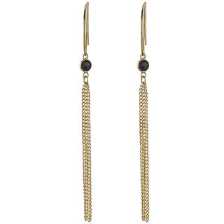 Chain Tasssel Dangler Earrings for Girls Brass Material Made in India Earrings for Women's Fashion Jewellery for Party
