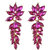 Multicrystals Dangler Earrings for Girls Alloy Material Made in India Earrings for Women's Fashion Jewellery for Party