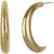 Plain Baali Hoop Earrings for Girls Brass Material Made in India Earrings for Women's Fashion Jewellery for Party