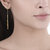 Chain Tasssel Dangler Earrings for Girls Brass Material Made in India Earrings for Women's Fashion Jewellery for Party