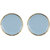 Enamel Round Stud Plain Earrings for Girls Alloy Material Made in India Earrings for Women's Fashion Jewellery for Party