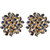 Enamel Daisy Flower Stud Earrings for Girls Alloy Material Earrings for Women's Fashion Jewellery for Party