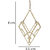 Plain Brass Metal Filigree Drop Earrings for Girls Brass Material Earrings for Women's Fashion Jewellery for Party