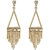 Chain Danglers Plain Brass Metal Earrings for Girls Brass Material Earrings for Women's Fashion Jewellery for Party