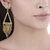 Chain Danglers Plain Brass Metal Earrings for Girls Brass Material Earrings for Women's Fashion Jewellery for Party