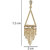 Chain Danglers Plain Brass Metal Earrings for Girls Brass Material Earrings for Women's Fashion Jewellery for Party
