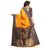 SVB Saree Yellow Printed Art Silk Saree With Blouse