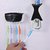 Flyfot Toothpaste Dispenser with Wall Mount Toothbrush Holder Toothpaste Squeezer with 5 Set Toothbrush Holders