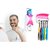 Flyfot Toothpaste Dispenser with Wall Mount Toothbrush Holder Toothpaste Squeezer with 5 Set Toothbrush Holders