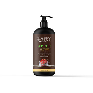 Laffy Apple Cider Vinegar Hair Shampoo for Smooth  Shiny Hair,Free from Paraben  Mineral Oil, for Men and Women