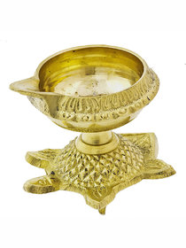 Kesar zemsKuber Diya Brass Tortois set of two pcs