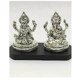                       JAIPUR GEMSTONE-20 gm Lakshmi-Ganesh Idol for Auspicious Moment and Diwali Gift                                              