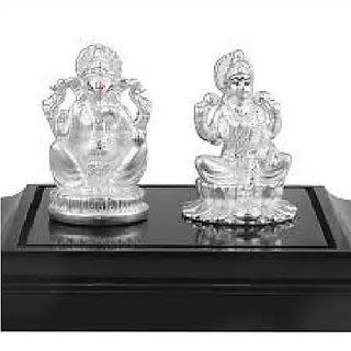 JAIPUR GEMSTONE-20 gm Pure Silver Lakshmi Ganesh Idol (Murti) for Home Decor | Diwali Gift JAIPUR GEMSTONE-20 gm Pure Silver Lakshmi Ganesh Idol (Murti) for Home Decor | Diwali Gift
