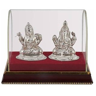 JAIPUR GEMSTONE-20 gm Pure Silver Lakshmi Ganesh Idol (Murti) for Home Decor | Diwali Gift JAIPUR GEMSTONE-20 gm Pure Silver Lakshmi Ganesh Idol (Murti) for Home Decor | Diwali Gift