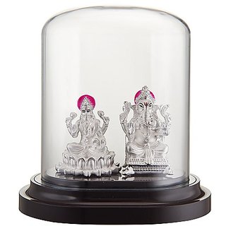 JAIPUR GEMSTONE-20 gm Pure Silver Lakshmi Ganesh Idol (Murti) for Home Decor | Diwali Gift JAIPUR GEMSTONE-20 gm Pure Silver Lakshmi Ganesh Idol (Murti) for Home Decor | Diwali Gift