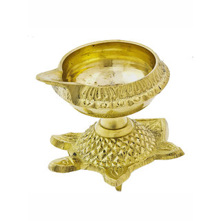 Kesar zemsKuber Diya Brass Tortois set of two pcs